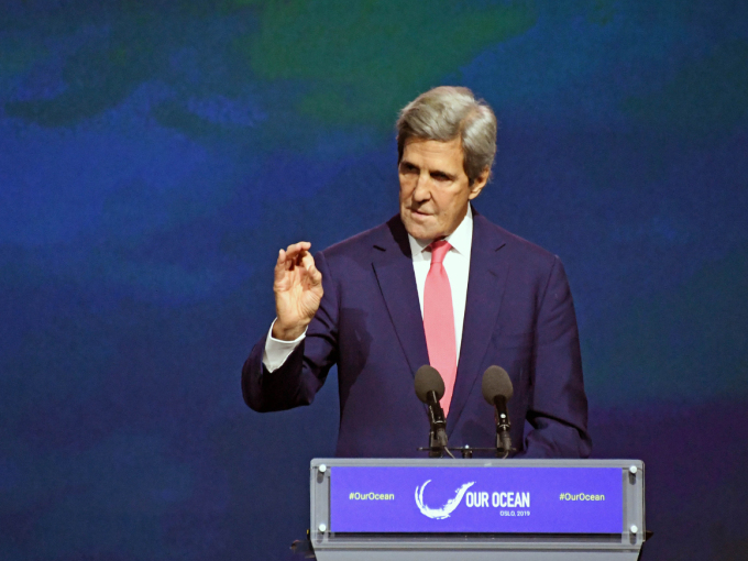 Tidligere utenriksminister John Kerry var en drivkraft bak etableringen av Our Ocean-konferansene. Han var også på talerstolen i Oslo i dag. Foto: Sven Gj. Gjeruldsen, Det kongelige hoff